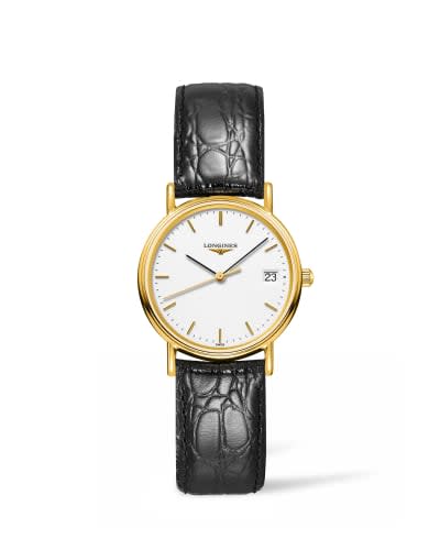 Longines Presence Quartz 30mm PVD Gold / White