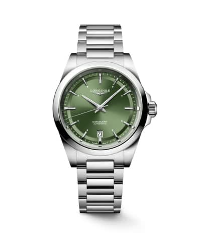 Longines Conquest 38 Stainless Steel / Green / Bracelet