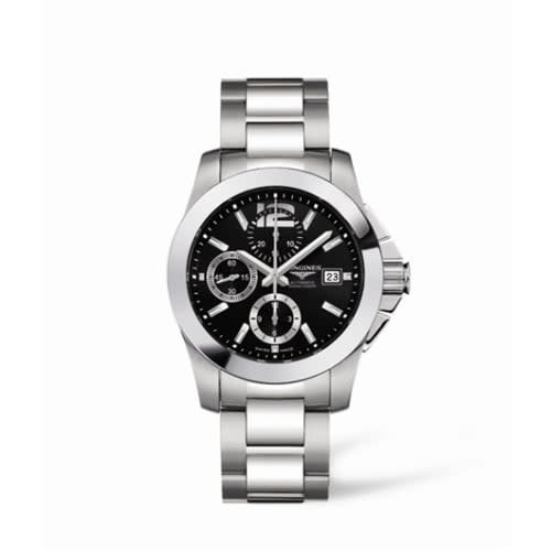 Longines Conquest Chronograph Black Bracelet