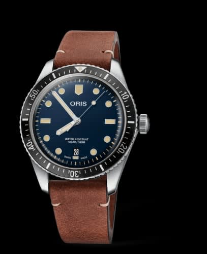 Oris Divers Sixty-Five 40 Stainless Steel / Blue / Calf