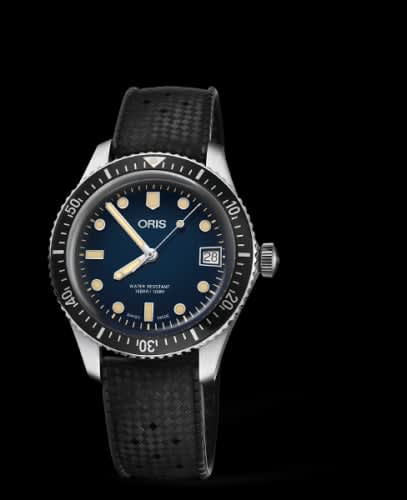Oris Divers Sixty-Five 36 Stainless Steel / Blue / Rubber