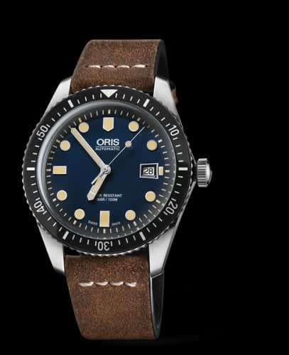 Oris Divers Sixty-Five 42 Stainless Steel / Blue / Calf