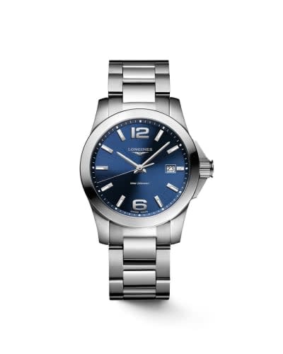 Longines Conquest Quartz 34 Stainless Steel / Blue