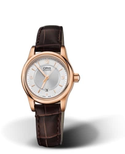 Oris Classic Date Lady 28.5 Rose Gold / Silver