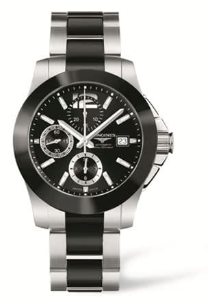 Longines Conquest Chronograph Ceramic Bracelet