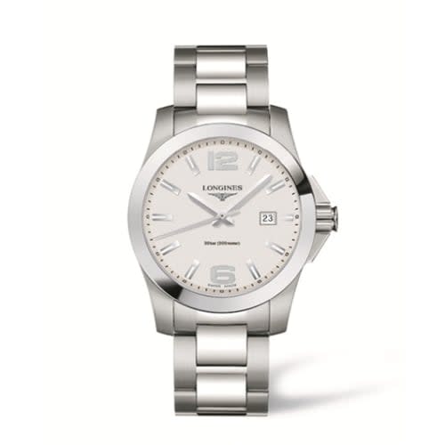 Longines Conquest Quartz 41mm Silver