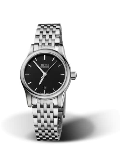Oris Classic Date Lady 28.5 Stainless Steel / Black / Bracelet