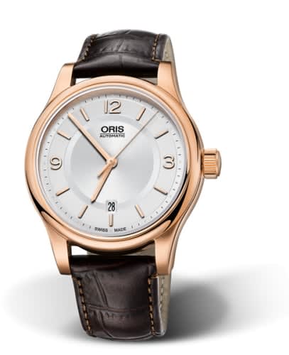 Oris Classic Date 42 Rose Gold / Silver