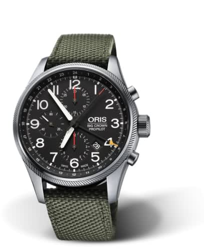Oris Big Crown ProPilot Chronograph GMT Stainless Steel / Black