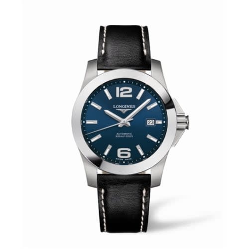 Longines Conquest Automatic 41mm Blue Leather