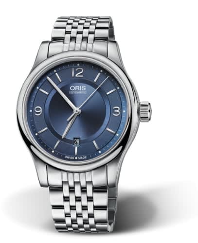 Oris Classic Date 42 Stainless Steel / Blue / Bracelet