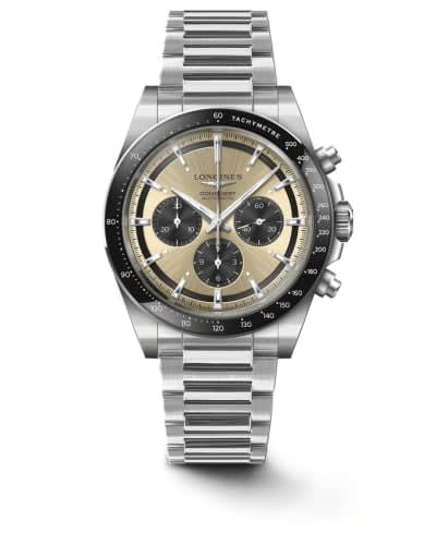 Longines Conquest Chronograph 42 Stainless Steel / Brown / Bracelet