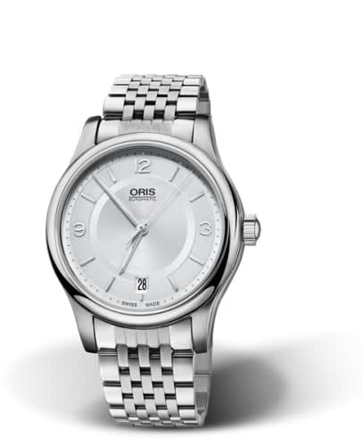 Oris Classic Date 37 Stainless Steel / Silver / Bracelet