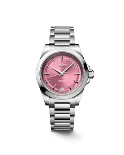 Longines Conquest 34 Stainless Steel / Pink / Bracelet