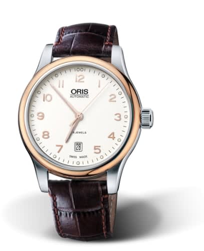Oris Classic Date 42 Stainless Steel - Rose Gold / Silver