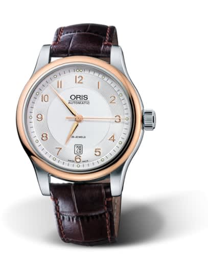 Oris Classic Date 42 Stainless Steel - Rose Gold / Silver