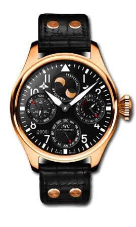 IWC Schaffhausen Big Pilot Perpetual Calendar Red Gold / Black / Swiss Fine Time