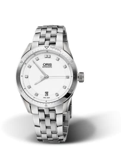 Oris Artix GT Date Stainless Steel / White - Diamond / Bracelet