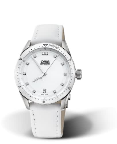 Oris Artix GT Date Stainless Steel - Ceramic / White - Diamond
