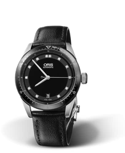 Oris Artix GT Date Stainless Steel - Ceramic / Black - Diamond