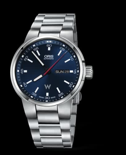 Oris Williams Day Date 42 Stainless Steel / Blue / Bracelet