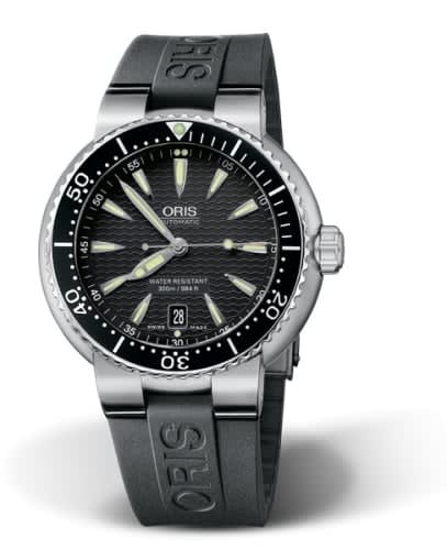 Oris Divers Date Stainless Steel / Black / Rubber