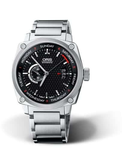 Oris BC4 Small Second Pointer Day Stainless Steel / Black / Bracelet