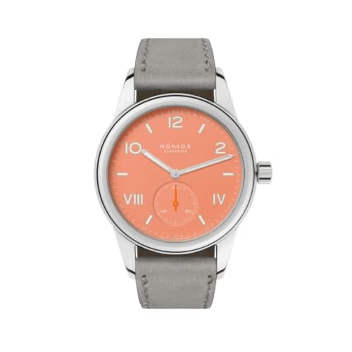 Nomos Glashütte Club Campus 36 Cream Coral / Open Case Backl
