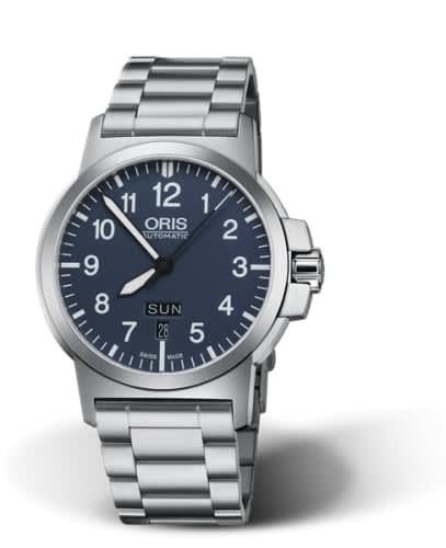 Oris BC3 Advanced Day Date Stainless Steel / Blue / Fabric
