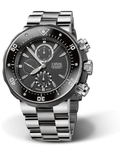 Oris ProDiver Chronograph Titanium / Black / Bracelet