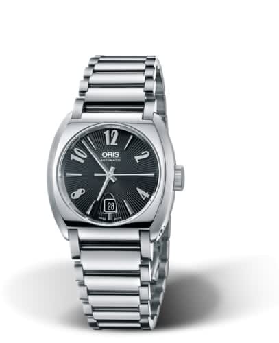 Oris Frank Sinatra Lady Date Stainless Steel / Black