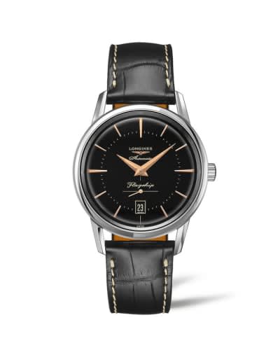 Longines Heritage Flagship Stainless Steel / Black
