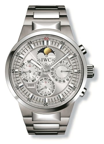 IWC Schaffhausen GST Perpetual Calendar Stainless Steel / Silver / English