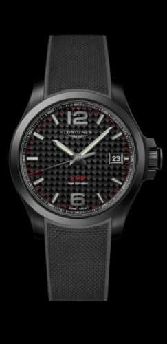 Longines Conquest V.H.P. 41 PVD / Carbon / Rubber