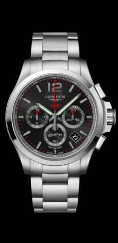 Longines Conquest V.H.P. Chronograph 42 Stainless Steel / Black / Bracelet