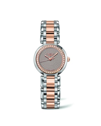 Longines PrimaLuna Quartz 26.5 Stainless Steel / Pink Gold / Diamondmaster