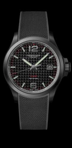 Longines Conquest V.H.P. 43 PVD / Carbon / Rubber