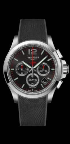Longines Conquest V.H.P. Chronograph 42 Stainless Steel / Black / Rubber