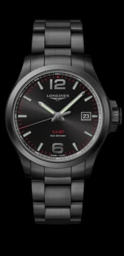 Longines Conquest V.H.P. 43 PVD / Black / Bracelet