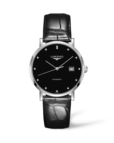 Longines Elegant Collection Automatic 39 Stainless Steel / Black / Strap