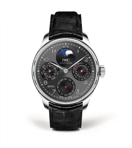 IWC Schaffhausen Portugieser Perpetual Calendar Single Moon Platinum / Dubail