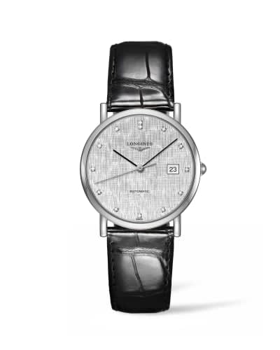 Longines Elegant Collection 34.5 Automatic Stainless Steel / Silver / Strap