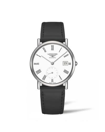 Longines Elegant Collection Small Second 34.5 Stainless Steel / White - Roman