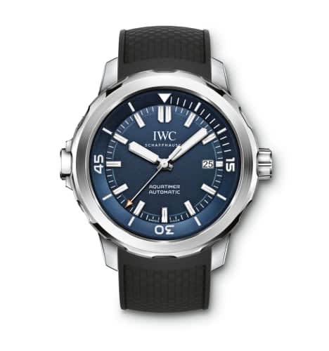 IWC Schaffhausen Aquatimer Automatic Stainless Steel / Blue / Rubber / Expedition Jacques-Yves Cousteau