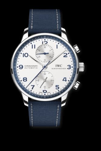 IWC Schaffhausen Portuguese Chrono-Automatic Stainless Steel / Bucherer Blue