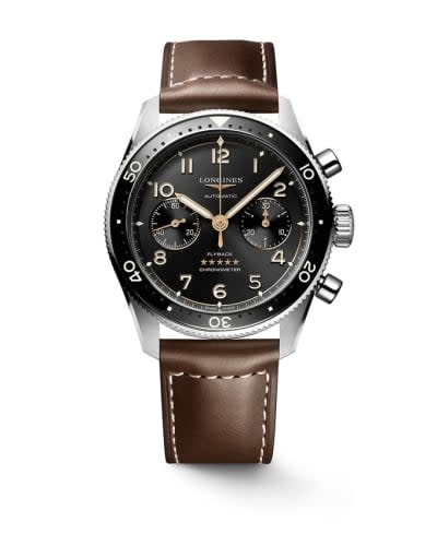 Longines Spirit Flyback 42 Stainless Steel / Black / Strap