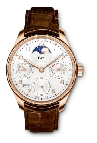 IWC Schaffhausen Portugieser Perpetual Calendar Single Moon Red Gold / Silver