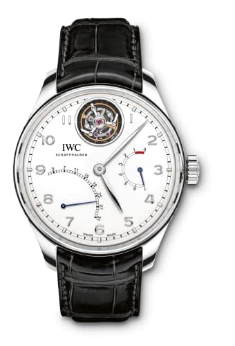 IWC Schaffhausen Portugieser Tourbillon Mystère Rétrograde Platinum / Silver