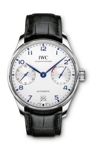 IWC Schaffhausen Portugieser Automatic 5007 Stainless Steel / Silver - Blue Numerals