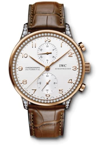 IWC Schaffhausen Portugieser Chrono-Automatic Red Gold / Silver / Diamond